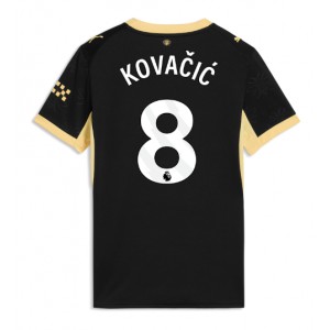 Manchester City Mateo Kovacic #8 Jalkapallovaatteet Naisten Vieraspaita 2026-27 Lyhythihainen